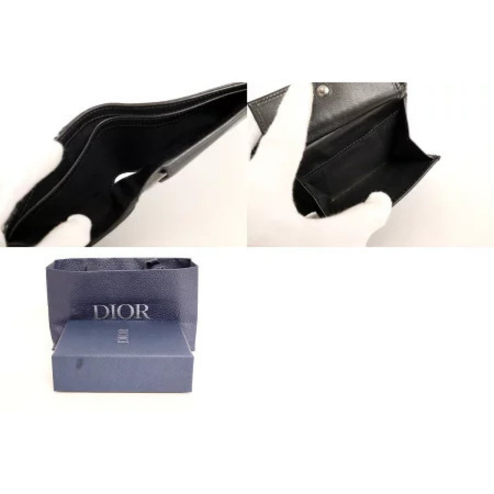Christian Dior Oblique Saddle Compact Wallet Bi fold - Picture 3 of 3